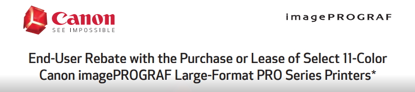 2020 Canon iamgePROGRAF PRO-6100 End-User Rebate