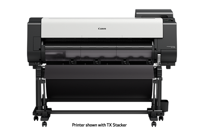 Canon imagePROGRAF TX-4100 with TX stacker, front